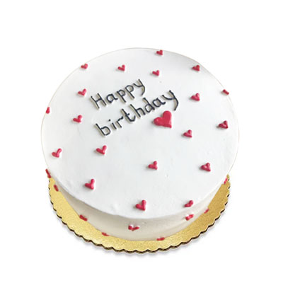 "Round shape Pineapple cake with Little Hearts - 1kg - Click here to View more details about this Product